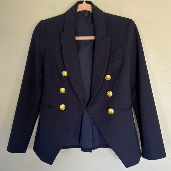 Express Double Breasted Blazer - Navy - 00 - Picture 12 of 16